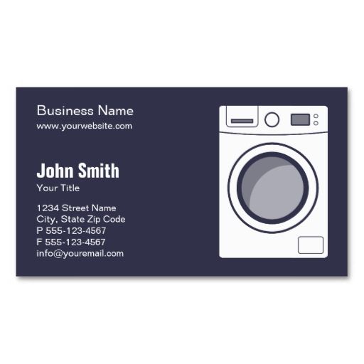 Washing Machine Business Cards