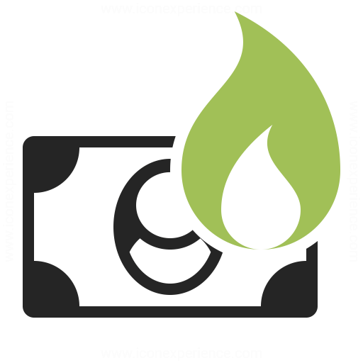 Money Bill Fire Icon Iconexperience