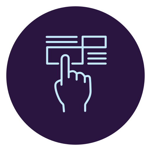 Hand, Push, Press, Click Icon Free Of Virtual Reality