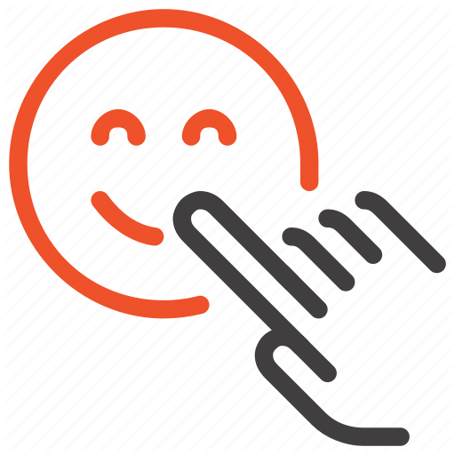Click, Face, Finger, Hand, Rating, Smile, Touch Icon