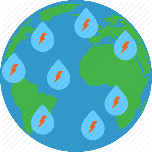 Climate Change, Global Warming, Risky Climate, Storm Icon