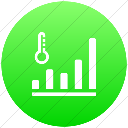 Flat Circle White On Ios Neon Green Gradient Iconathon