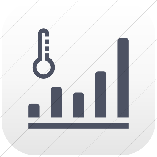 Flat Rounded Square Blue Gray On White Gradient