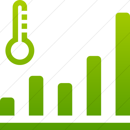 Simple Green Gradient Iconathon Climate Change Icon