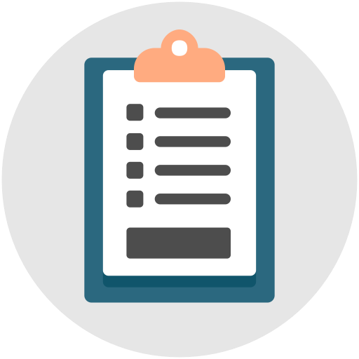 Clipboard, List, Checklist, Quiz, Assessment Icon