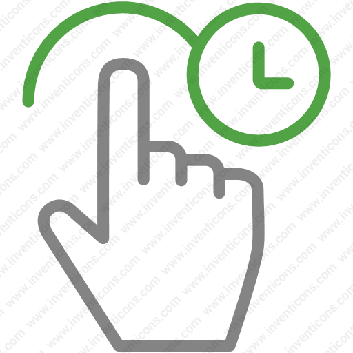 Download Gesture,touch,hand,hold,clock Icon Inventicons