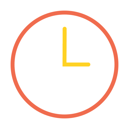 Time Clock Stroke Icon