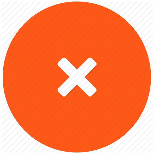 Close, Delete, Dismiss, Red, X Icon