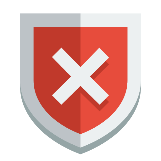 Shield Error Icon Small Flat Iconset Paomedia