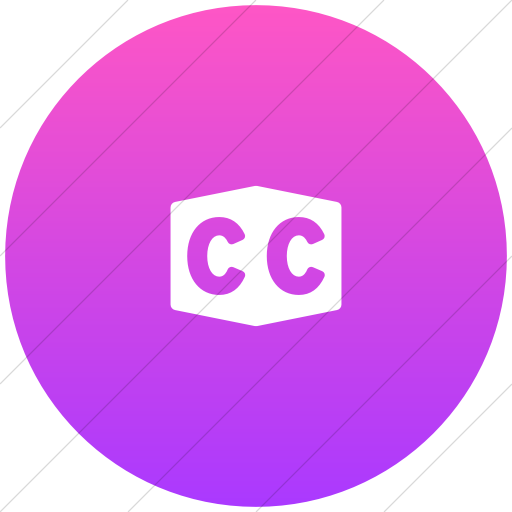 Flat Circle White On Ios Pink Gradient Foundation