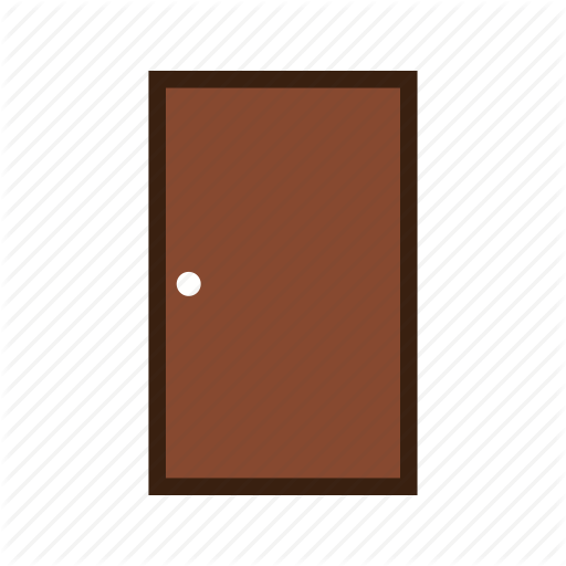 Closed Door, Door, Wooden Door Icon
