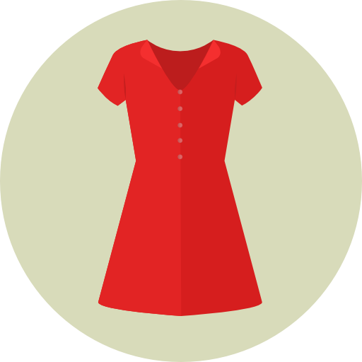 Femenine, Garment, Clothing, Dress, Fashion, Elegant, Clothes Icon