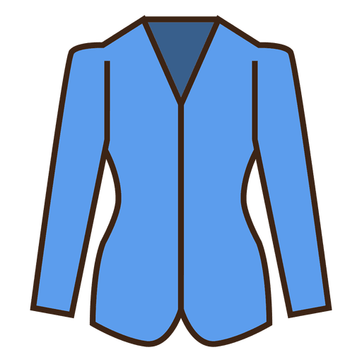 Stroke Blue Blazer Clothing Icon