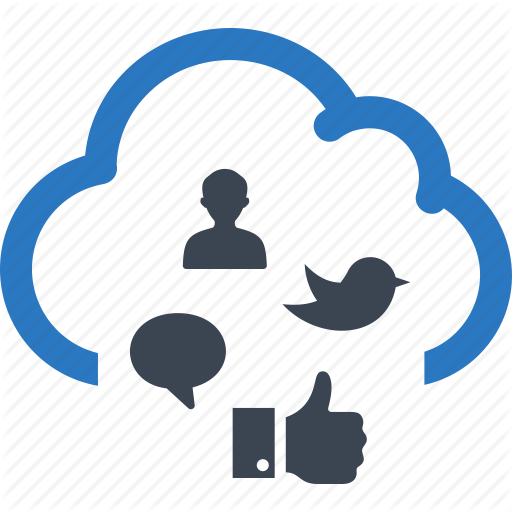 Cloud Computing, Connection, Network, Social Media Icon
