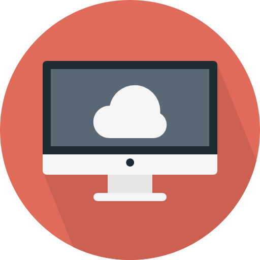 Computer, Monitor, Screen, Cloud Computing Icon