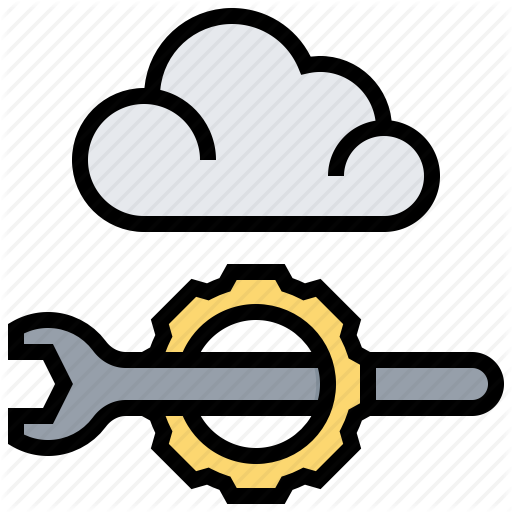 Cloud, Data, Gear, Management, Setup, Technology Icon