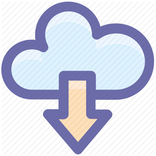 Cloud And Download Sign, Cloud Computing, Cloud Download