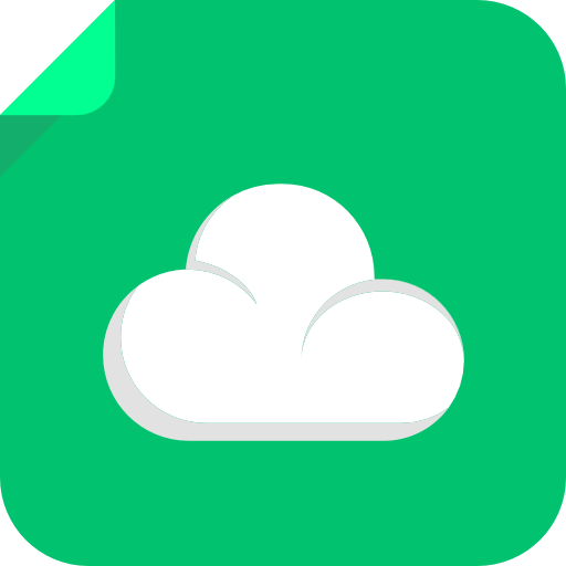 Cloud Icon Square Iconset Flat