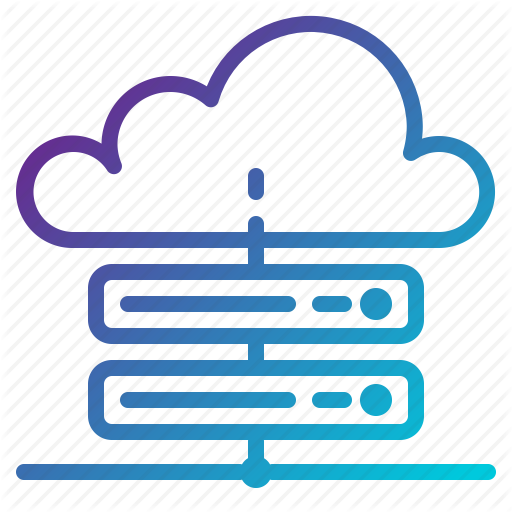 Cloud, Hosting, Server, Tech Icon