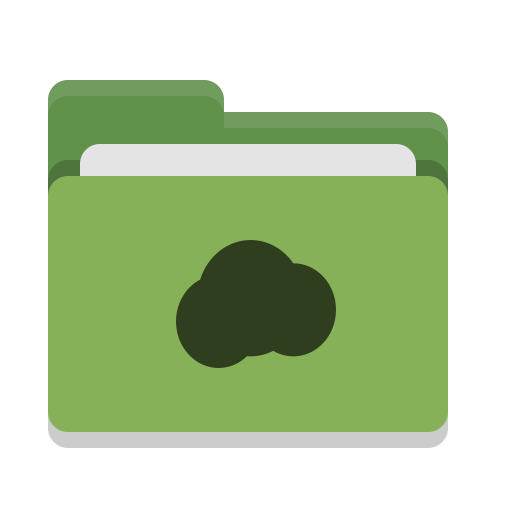Folder, Green, Mail, Cloud Icon Free Of Papirus Places