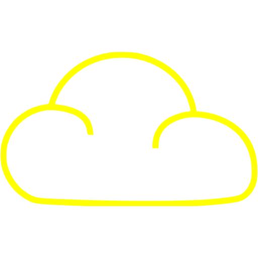 Yellow Cloud Icon