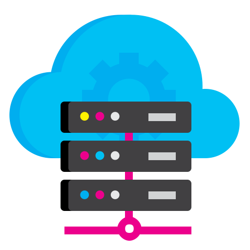 Share, Server, Host, Settings, Hosting, Cloud, Database Icon