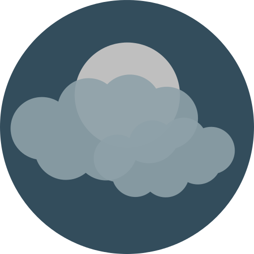 Cloudy Moon Png Icon