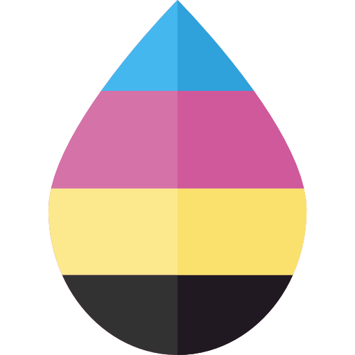 Print, Miscellaneous, Scheme, Cmyk Icon