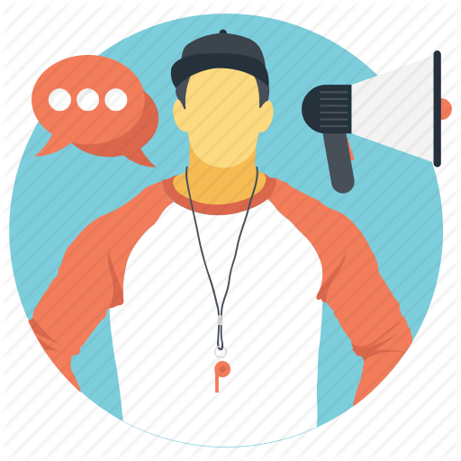 Coaching, Instructing, Sports Coach, Teaching, Training Icon