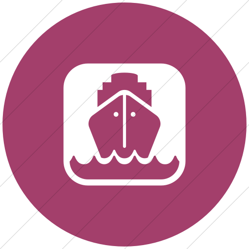 Flat Circle White On Pink Ocha Humanitarians Inverse