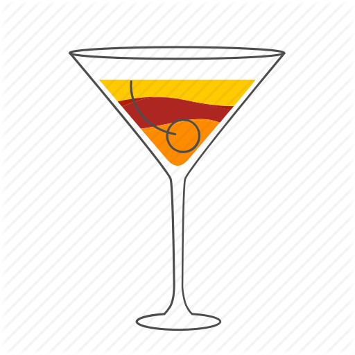 Alcohol, Beverage, Cocktail, Drink, Manhattan Icon