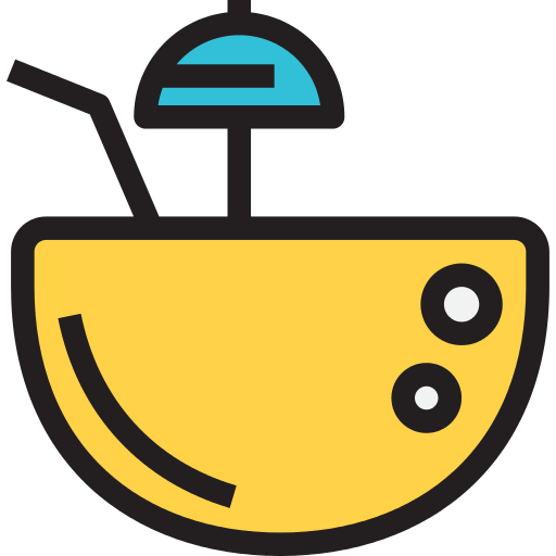 Coconut Straw Png Icon