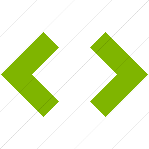 Simple Green Raphael Arrow Code Icon