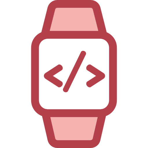 Watch, Smartwatch, Coding Icon