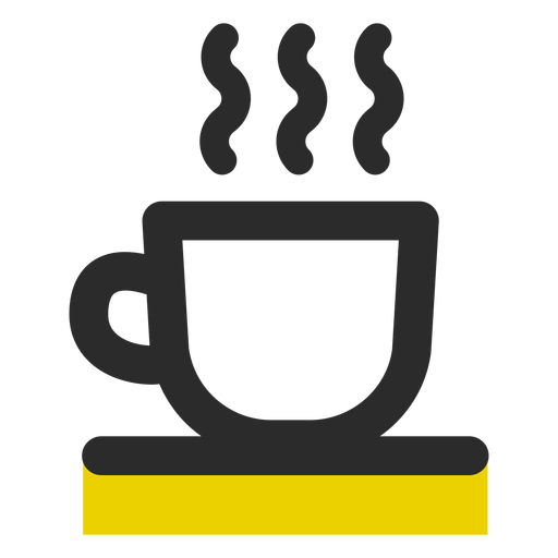 Coffee Cup Colored Stroke Icon