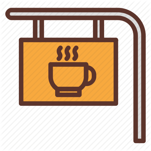 Cafe, Cafetaria, Coffee, Coffee Bar, Coffee Bar Sign, Coffee Shop Icon