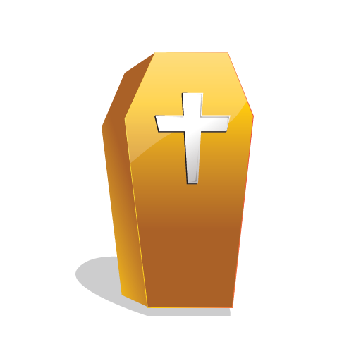 Scary, Coffin, Halloween Icon