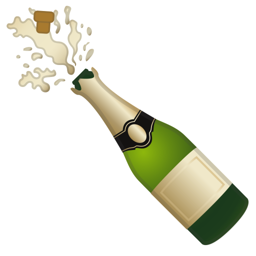 Bottle With Popping Cork Icon Noto Emoji Food Drink Iconset Google