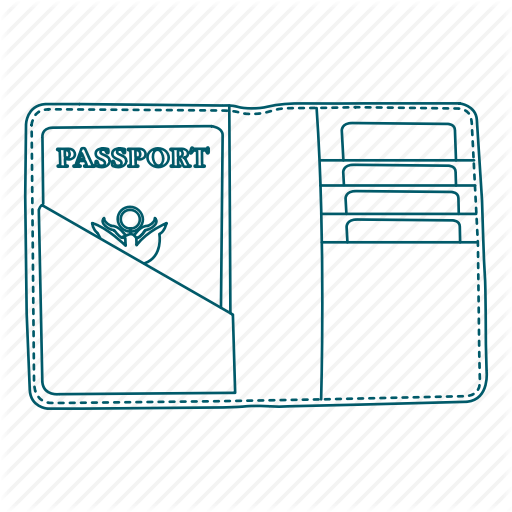 International, Passport, Travel, Trip, Vacation, Wallet Icon