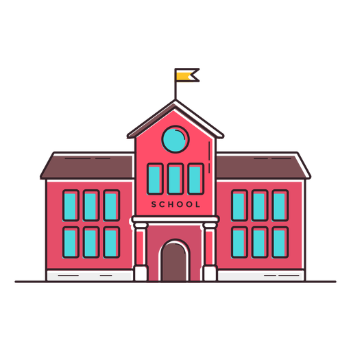 Classical School Building Icon