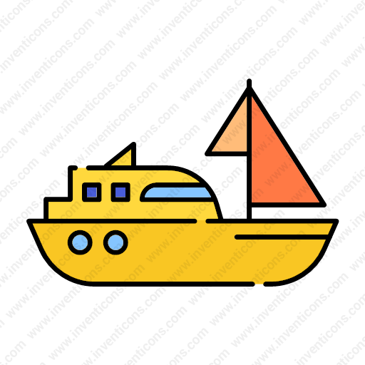 Download Transport,sailingboat,lineal,color Icon Inventicons