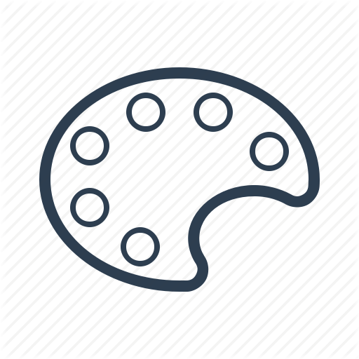 Color, Outline, Paint, Painting, Palette Icon