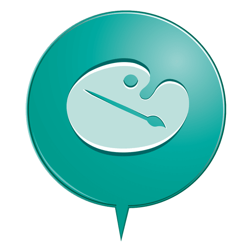 Color Palette Bubble Icon