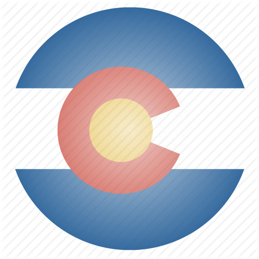 Colorado, Flag, State, Us Icon