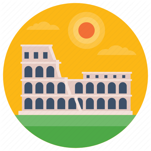 Amphitheatre, Colosseum, Landmark, Monument, Roman Colosseum Icon