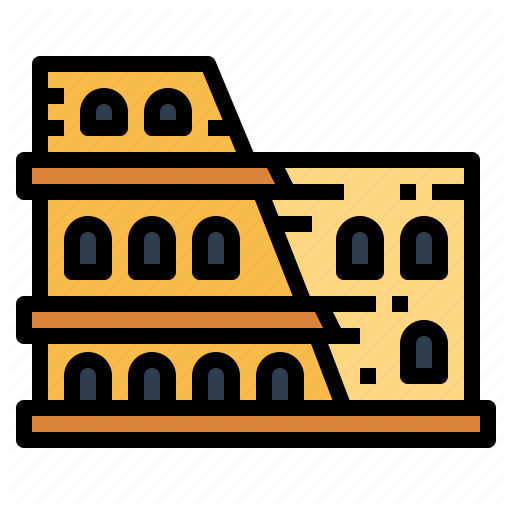 Architecture, Colosseum, Gladiators, Rome Icon