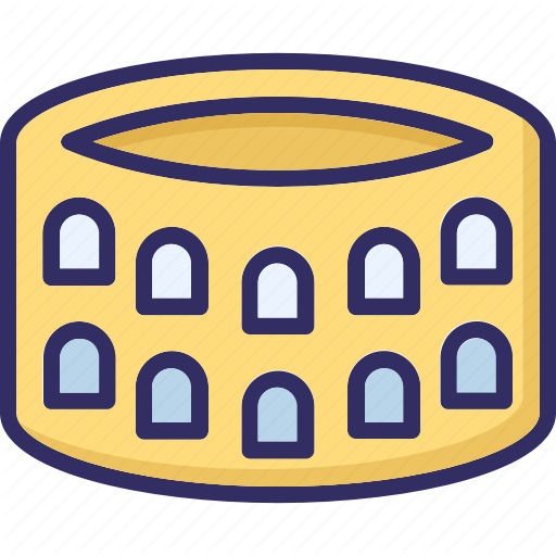 Colosseum, Landmark, Monument, Roman Colosseum Icon