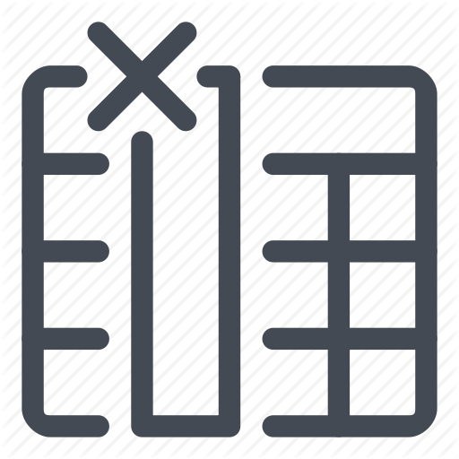 Column, Delete, Entire, Field, Line, Table Icon