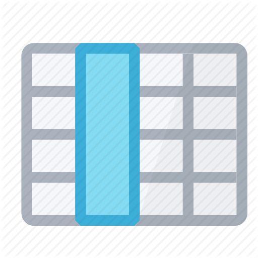 Column, Select, Selection, Table Icon