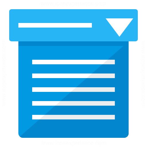 Iconexperience G Collection Drop Down List Icon